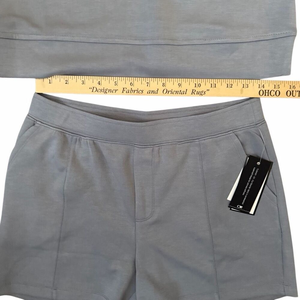 Cable & Gauge 2 PC Shorts Set NWT Periwinkle Blue sz Medium Sleeveless - Picture 12 of 13